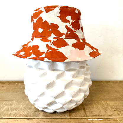 Earthy Anthro Orange + Blush Anita Bucket Hat