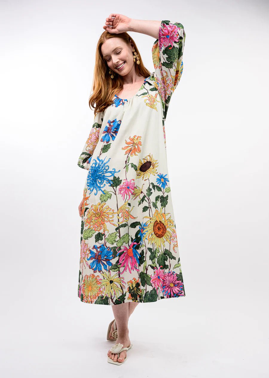 Vibrant Petal Midi