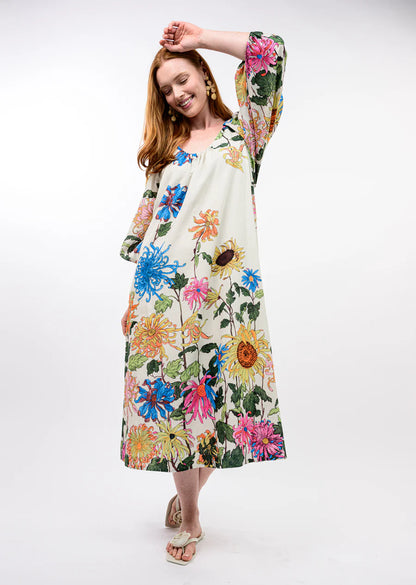 Vibrant Petal Midi