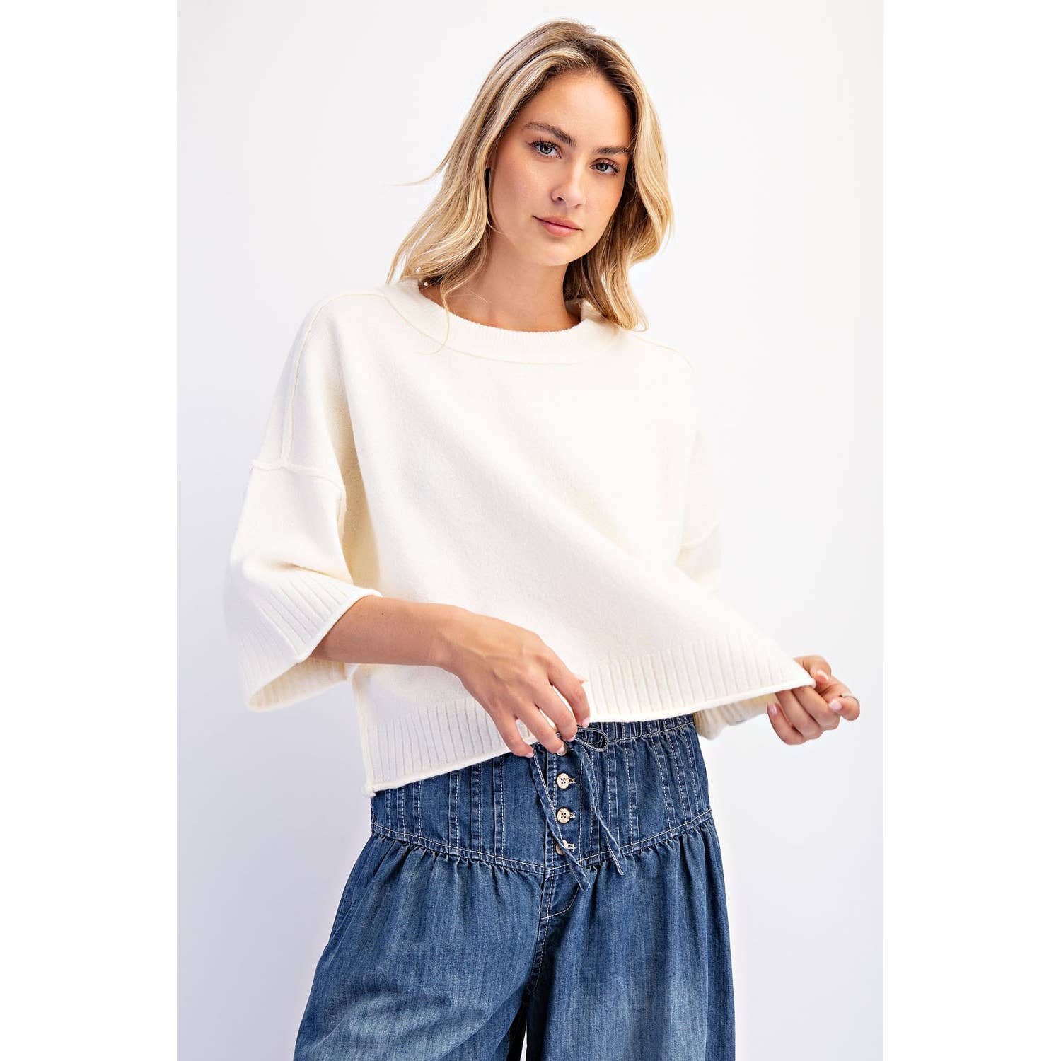 Crew Neck Oversized Sweater