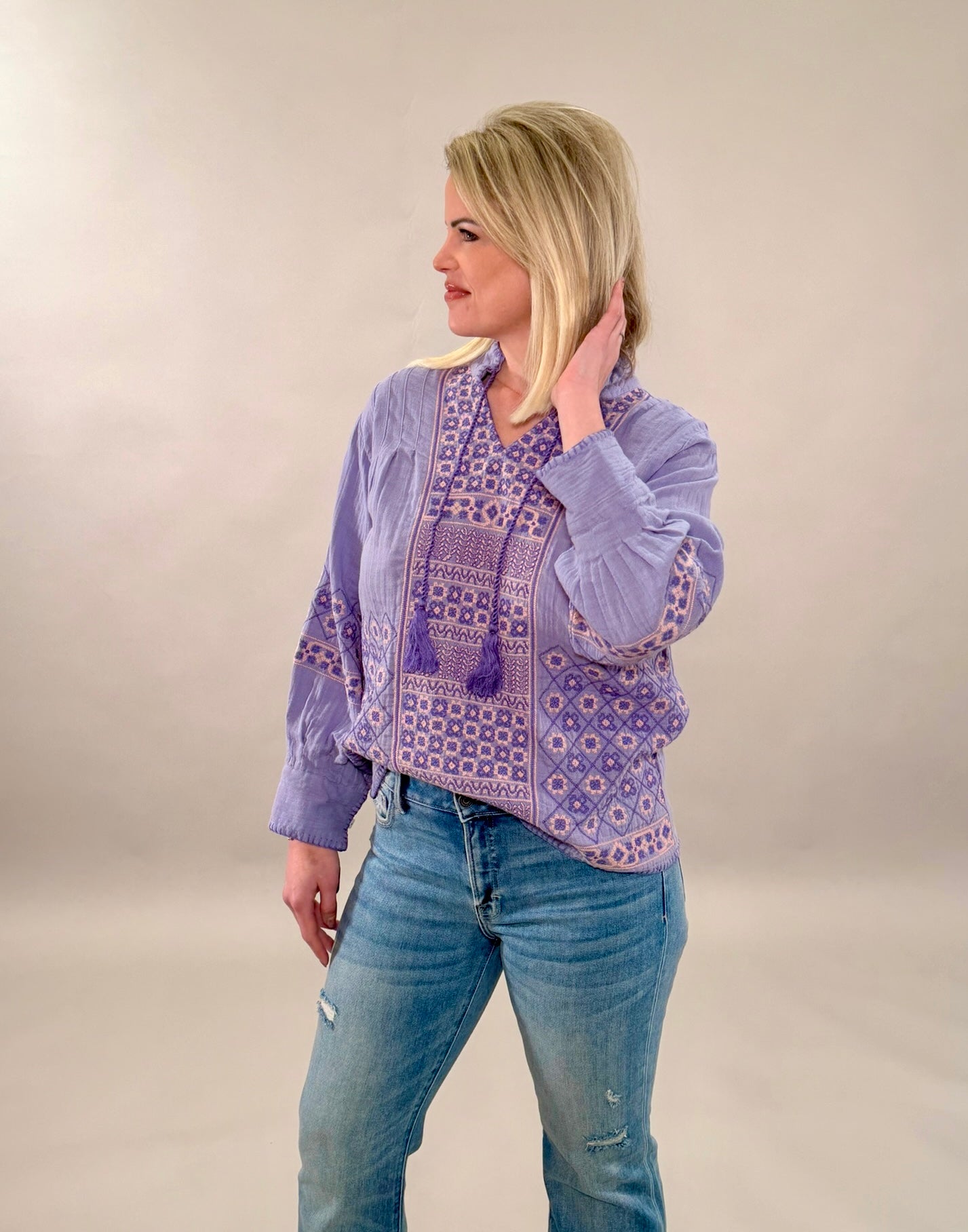 Artisan Periwinkle Blouse