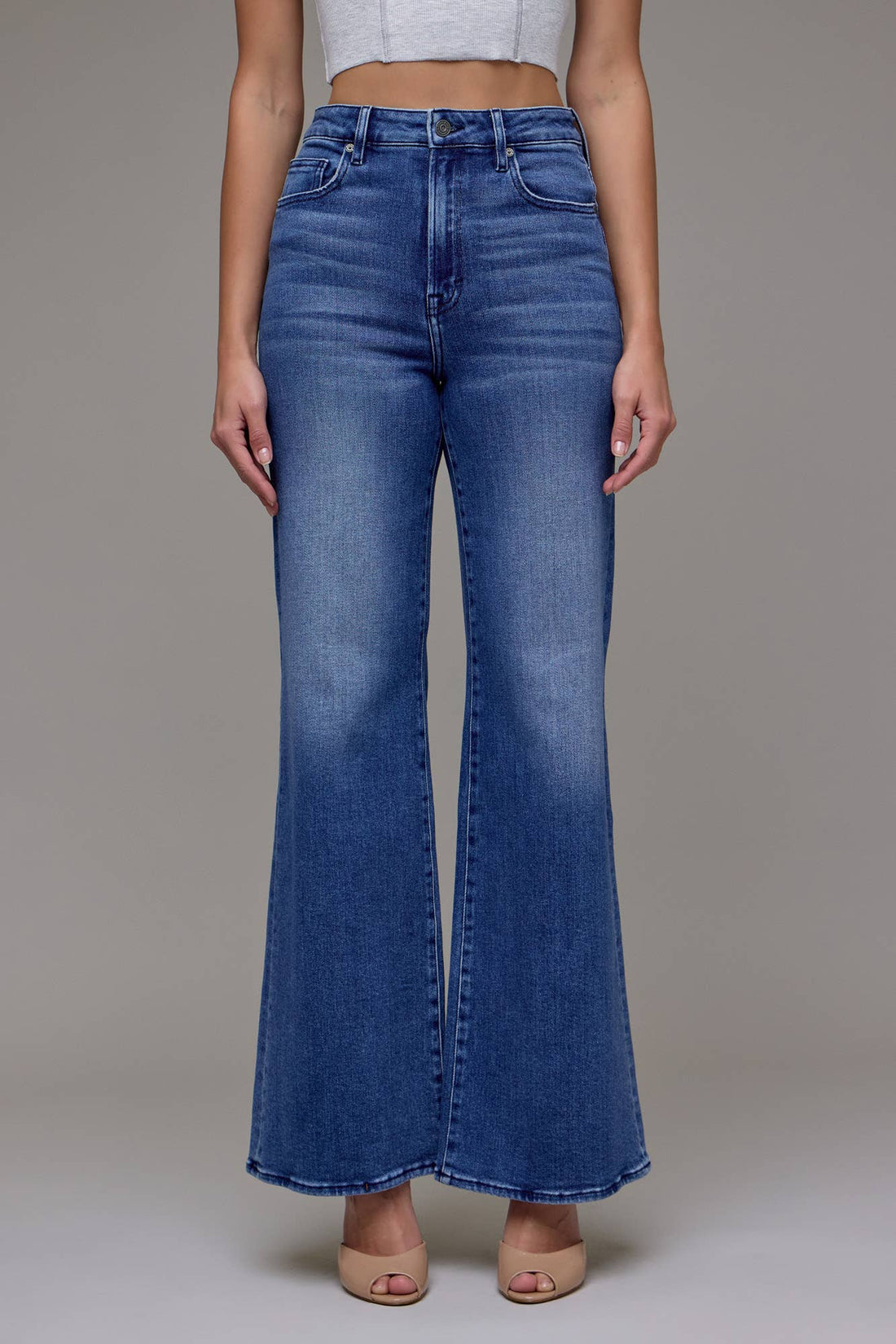 High Rise Stretch 33&quot; Inseam Comfort Flare