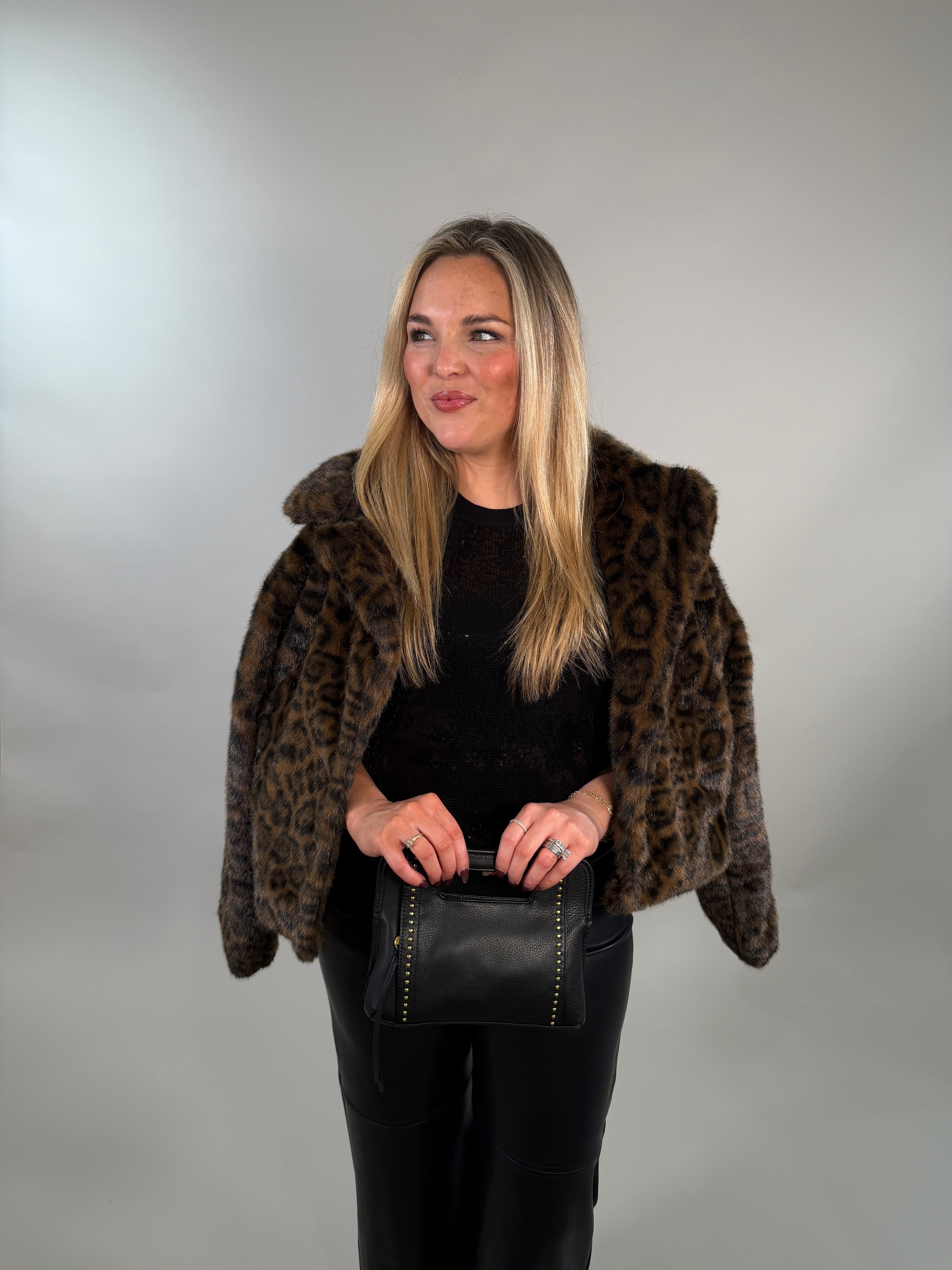 Sleek Black Sequin Tank Top