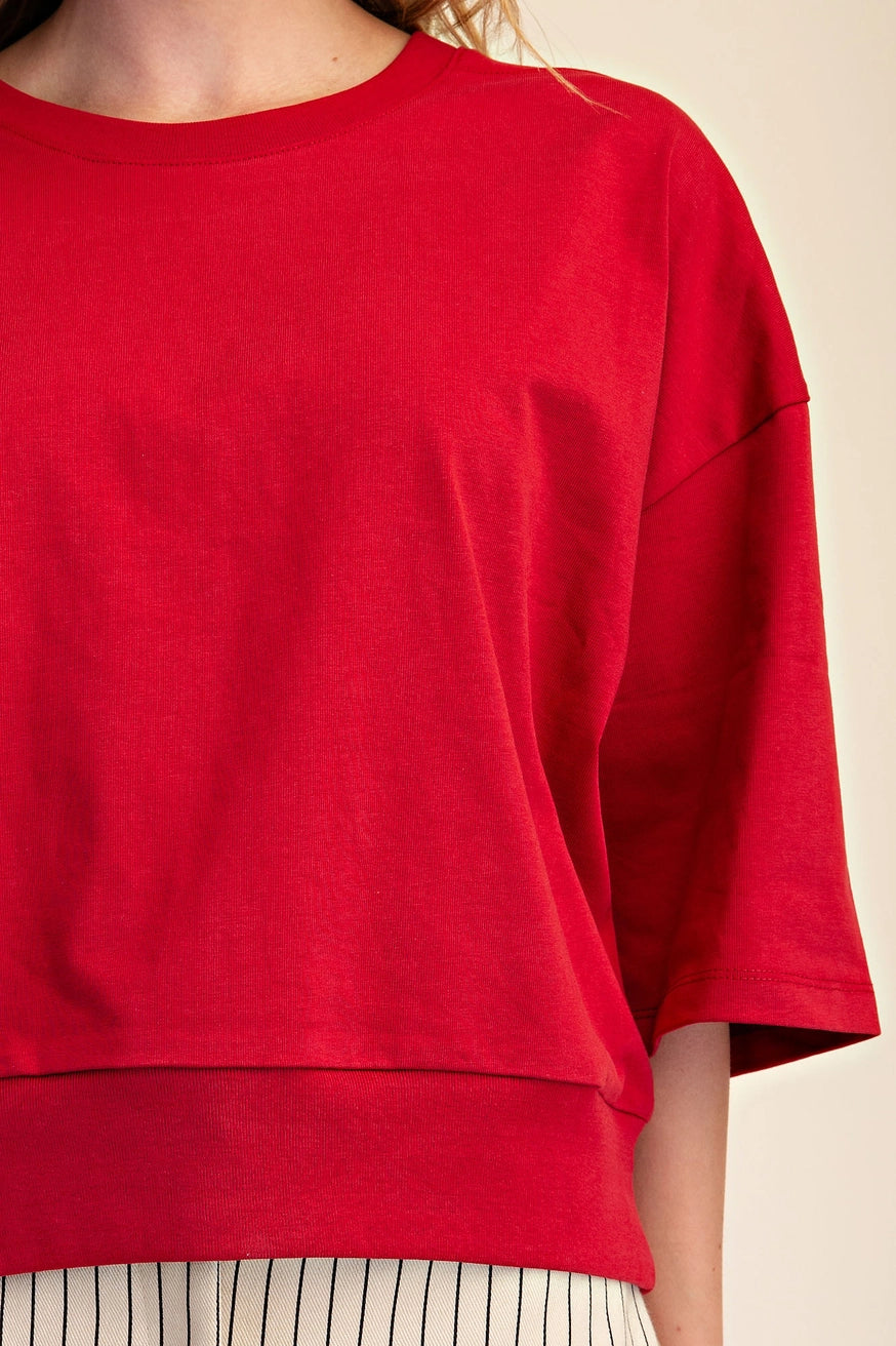 Relaxed Crewneck Top