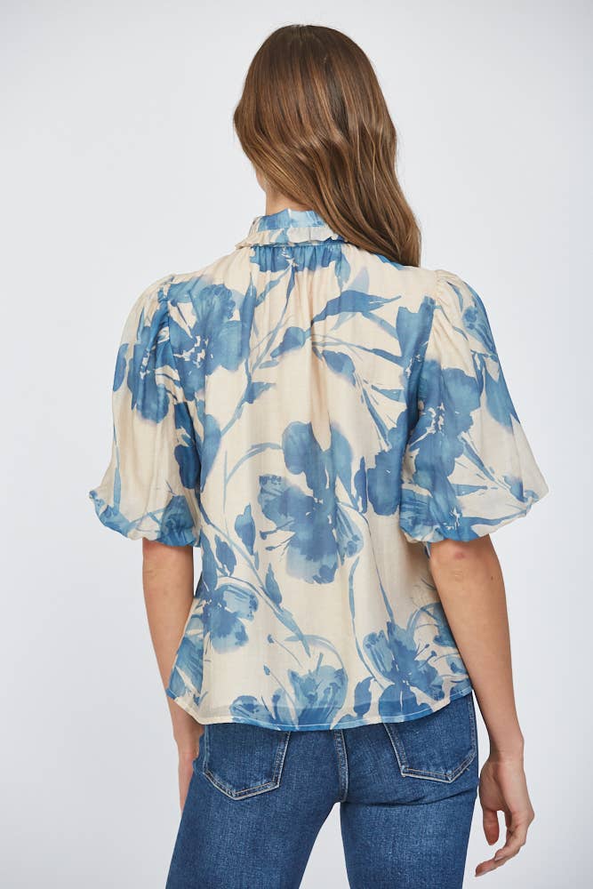 Romantic Lantern Sleeve Blouse