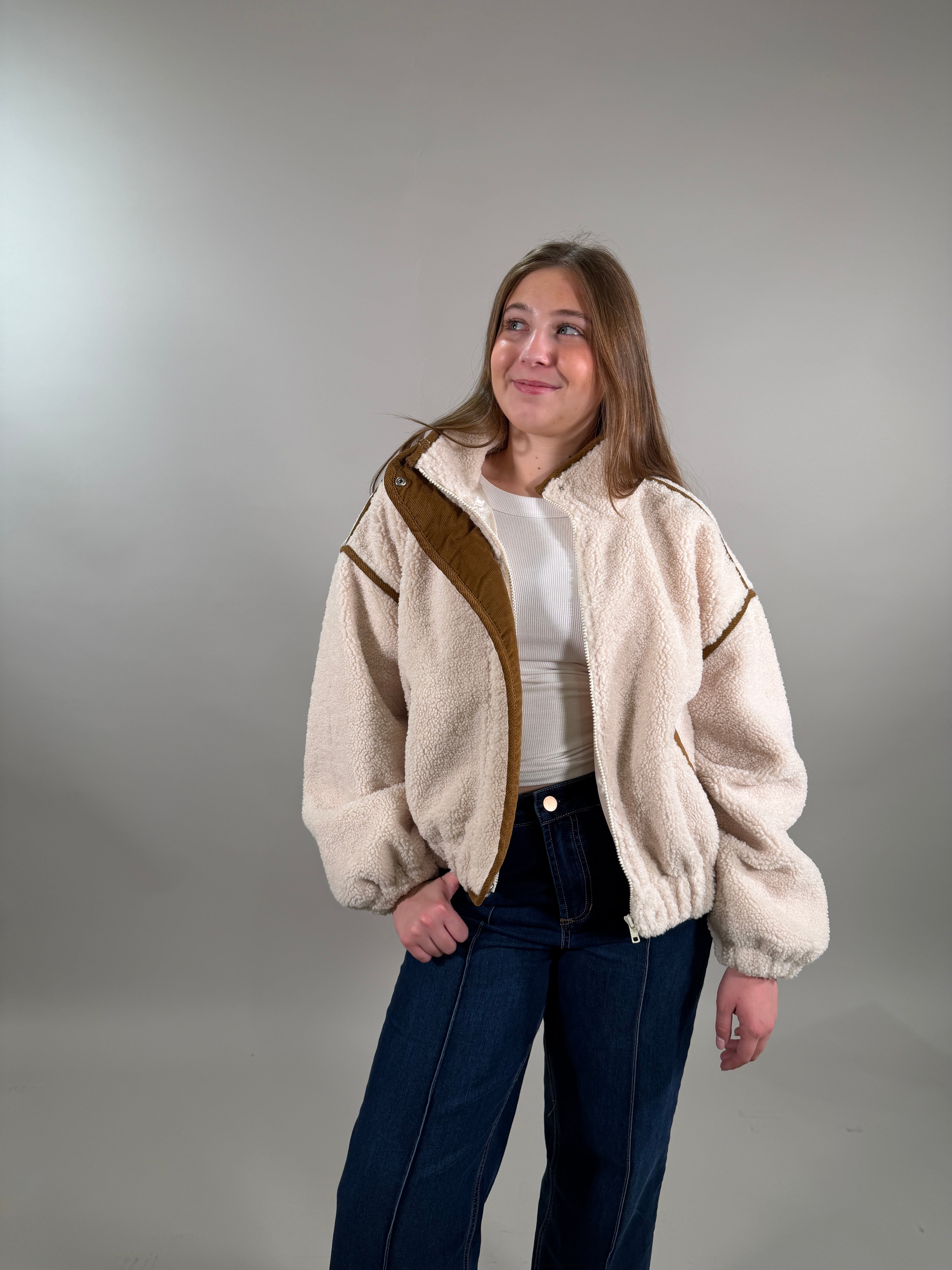 Cozy Sherpa Bomber Jacket