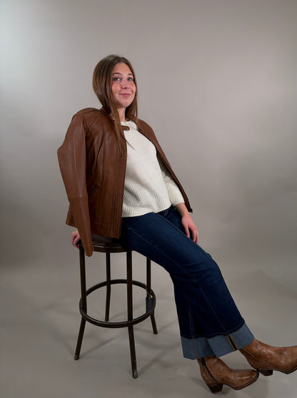 Textured Block Sweater