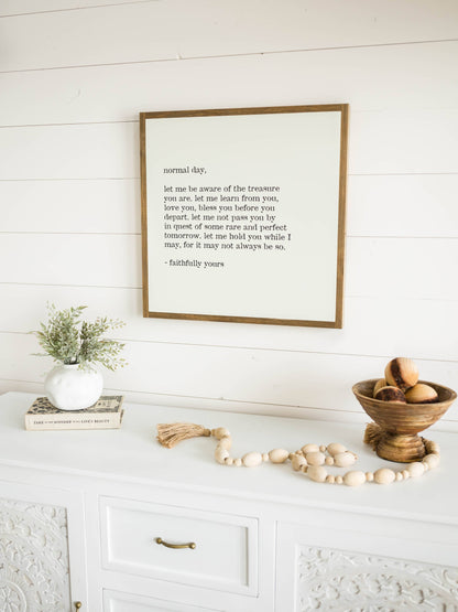 Normal Day Wall Art