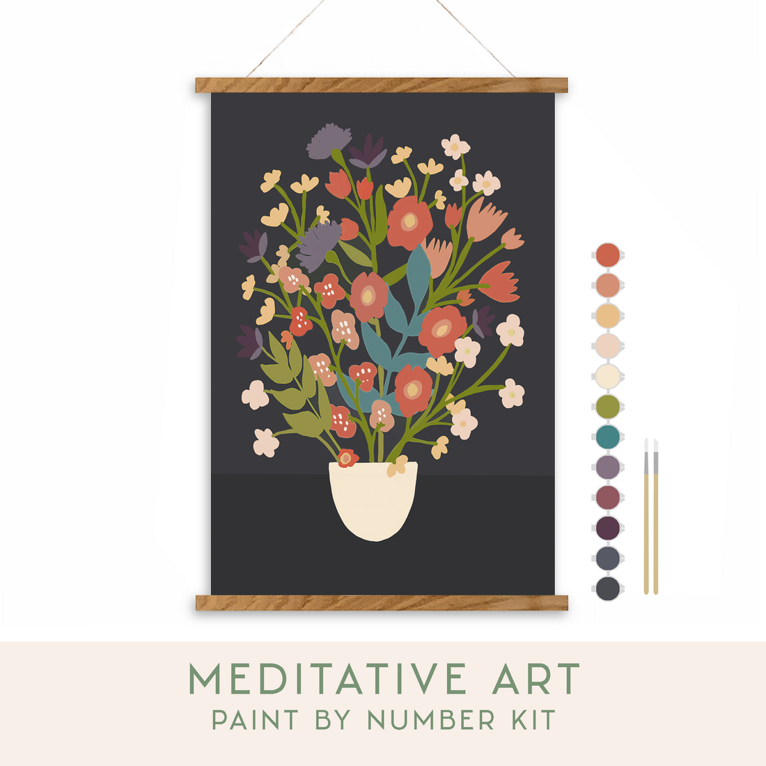 Flower Bouquet Art Paint by Number Kit