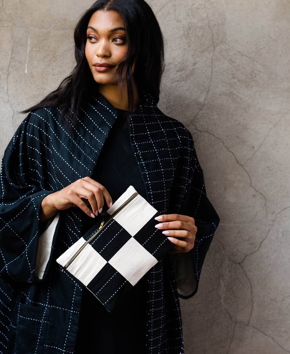Checkered Pouch