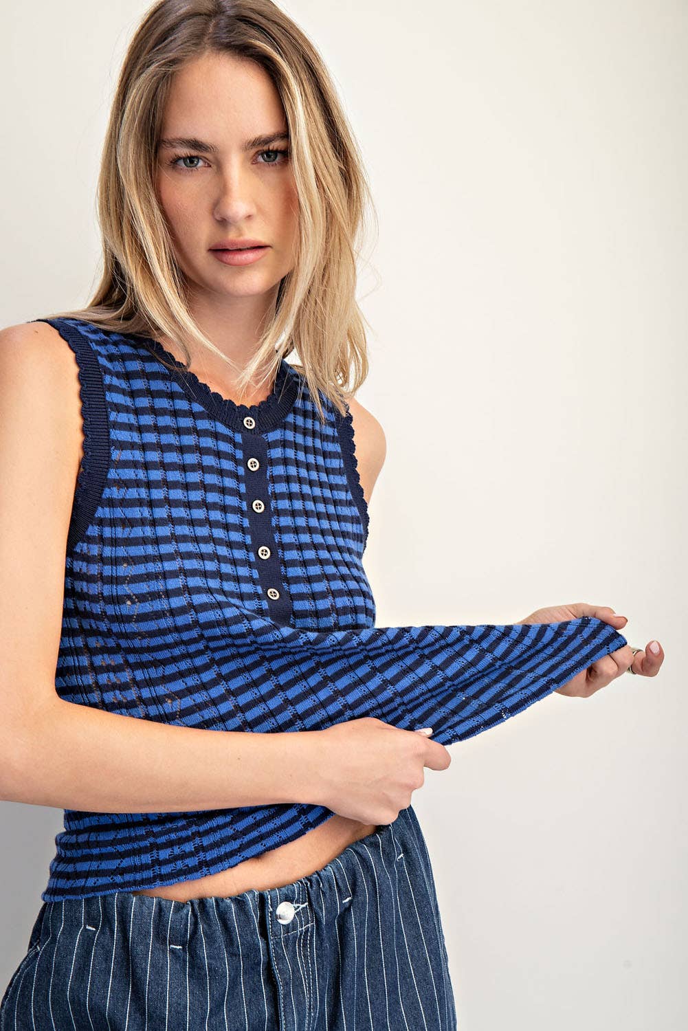 Stripe Tank Top Sweater