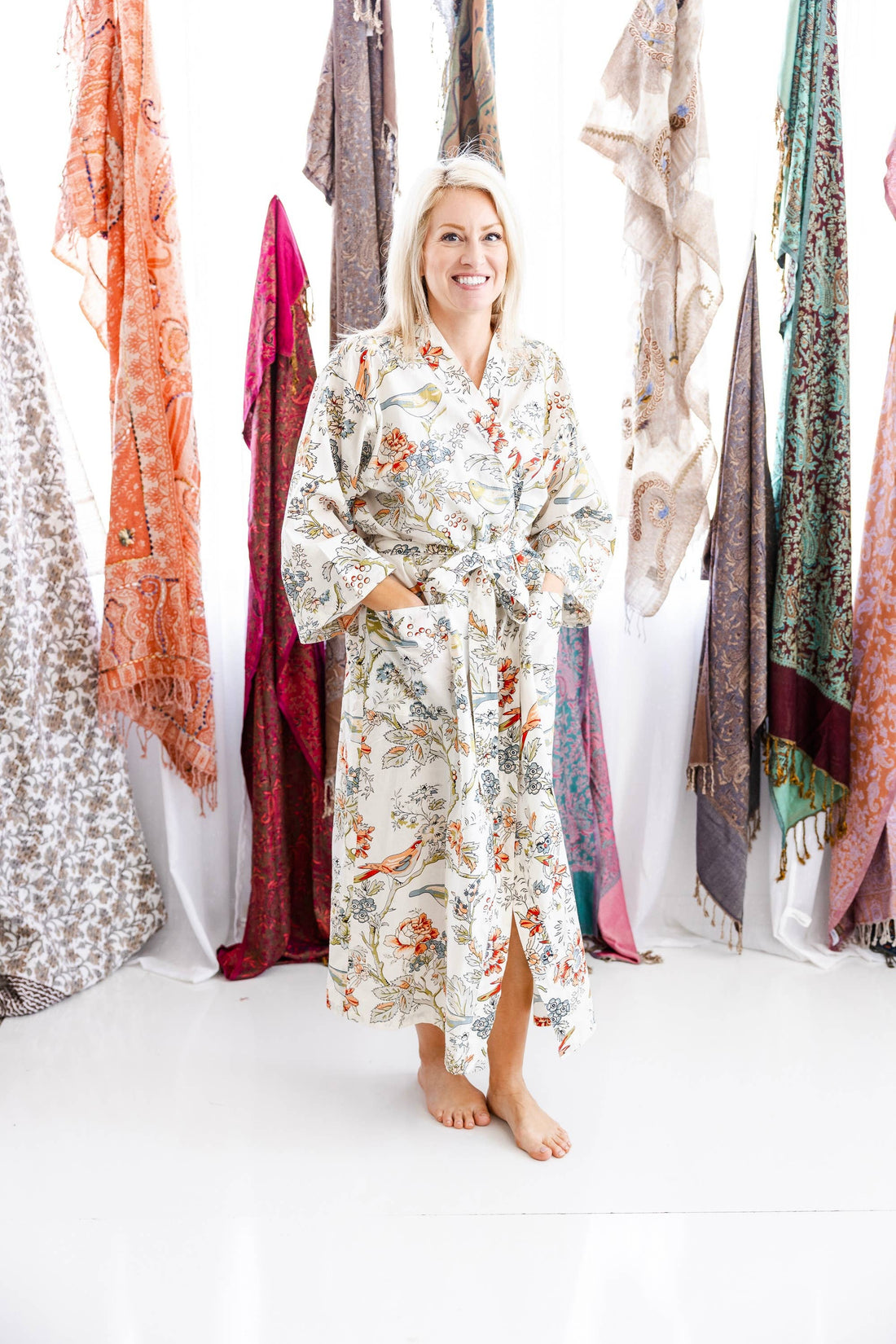 Birds of Paradise Full-Length Robe
