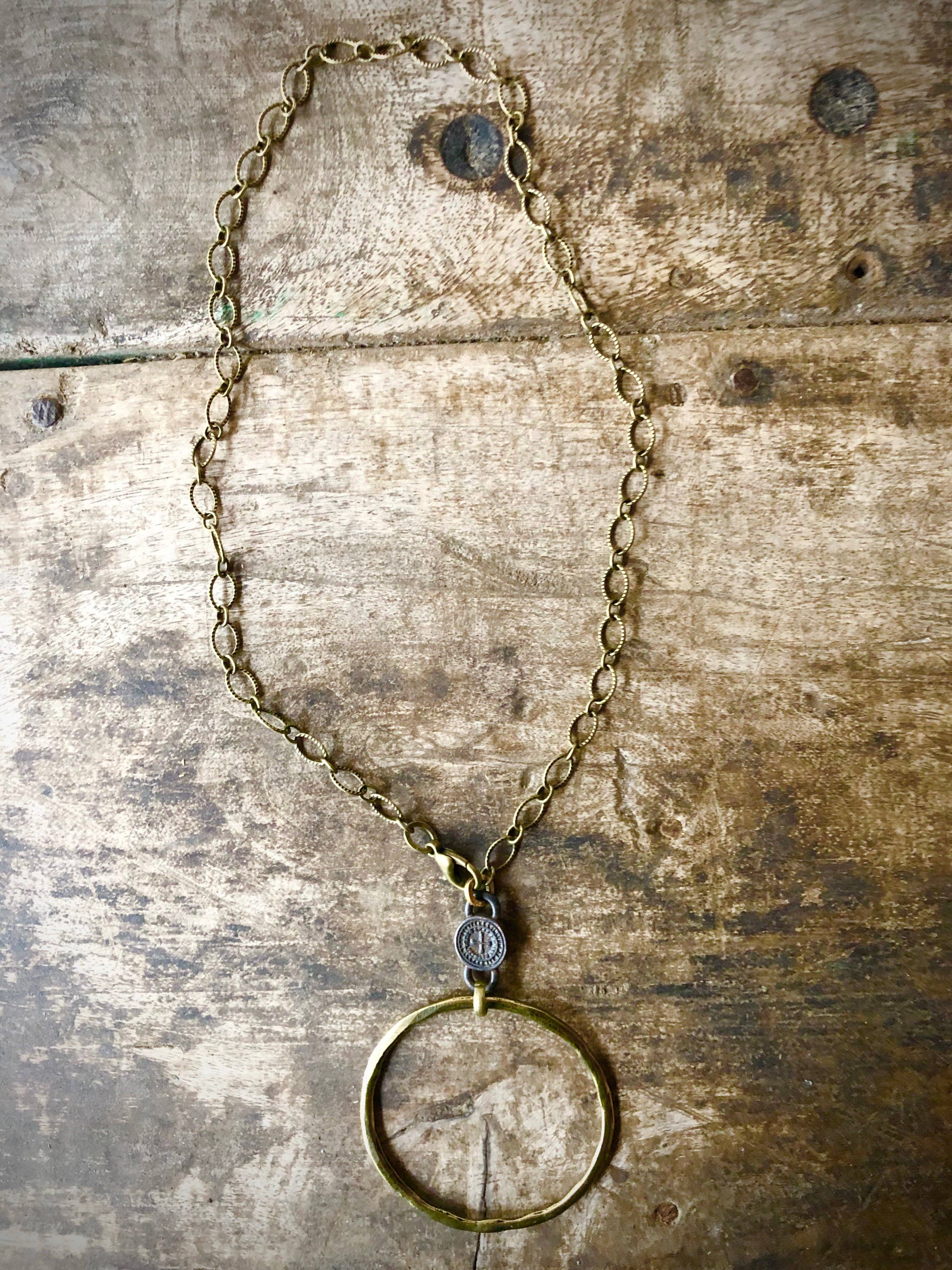 Full Circle Rustic Necklace