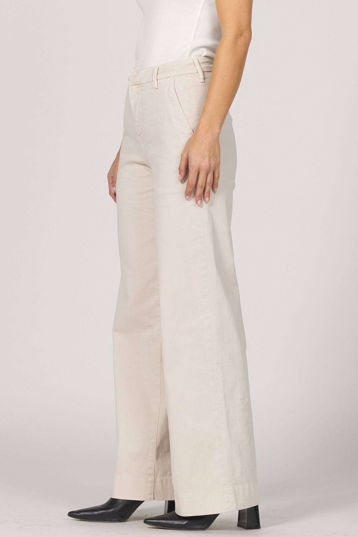 Sophisticated High-Rise Wide-Leg Trouser | Dear John Brandy
