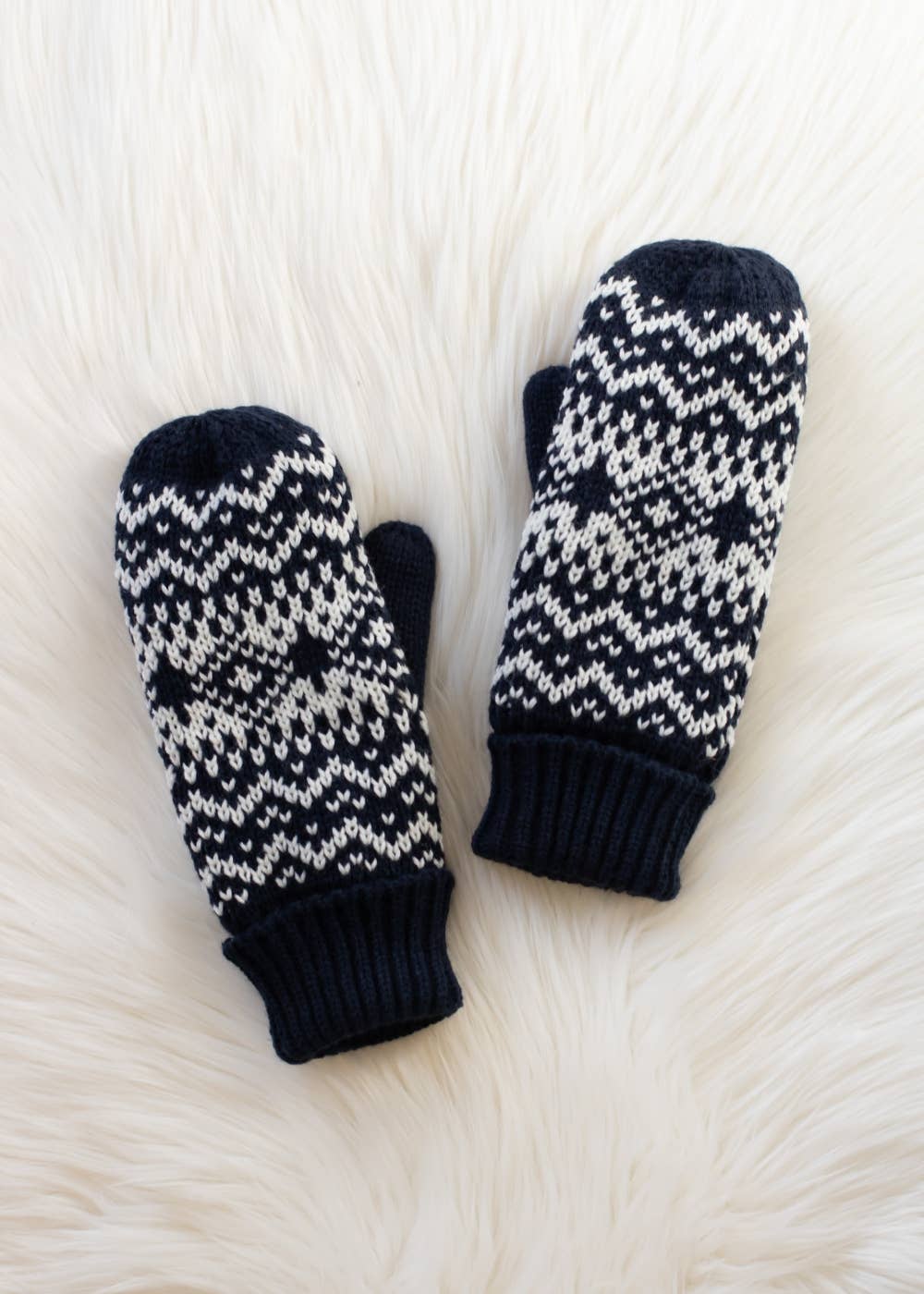 The Fireside Nordic Mittens