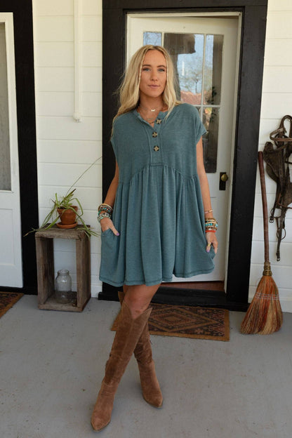 Boho-Western Baby Doll Dress