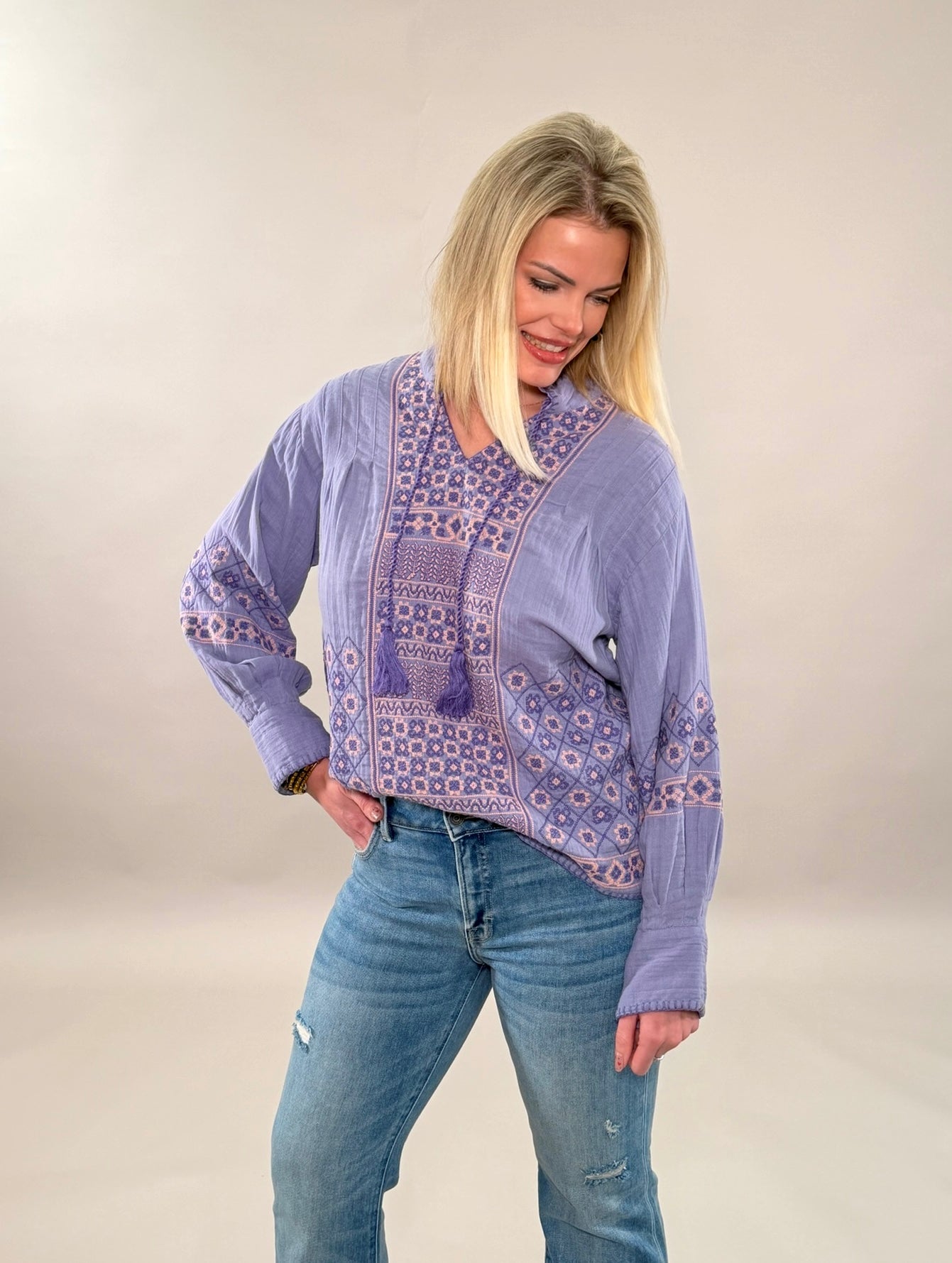 Artisan Periwinkle Blouse