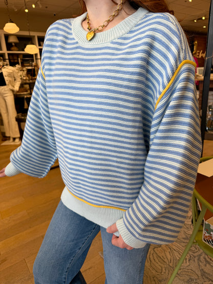 Coastal Stripe Oversize Sweater