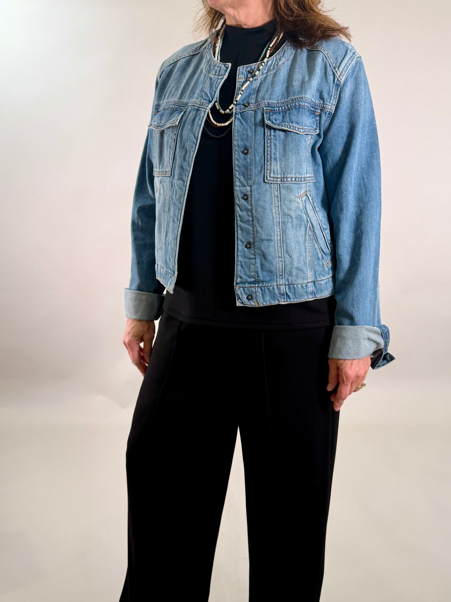 The Front-Seam Wide Leg Trouser