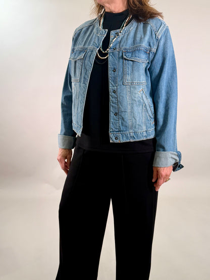 The Front-Seam Wide Leg Trouser