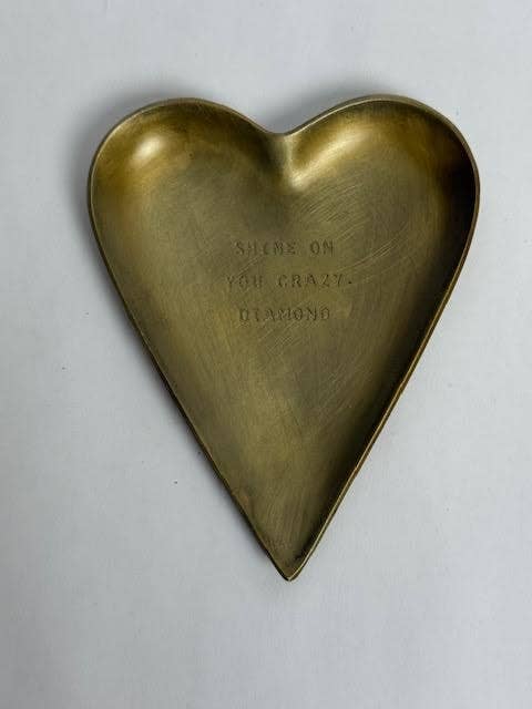 Brass Heart Trinket Tray