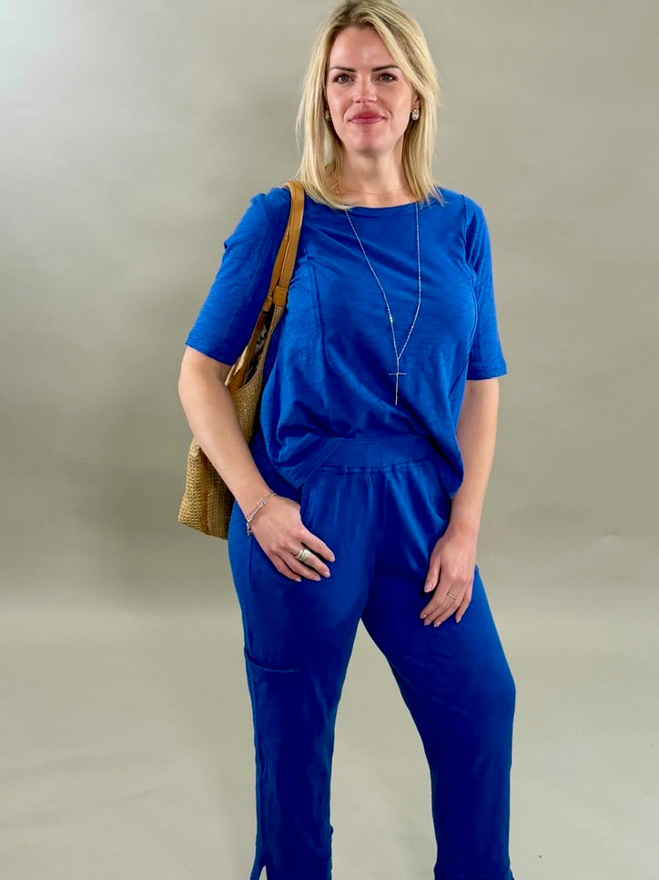 Breezy Short-Sleeve Knit Tee