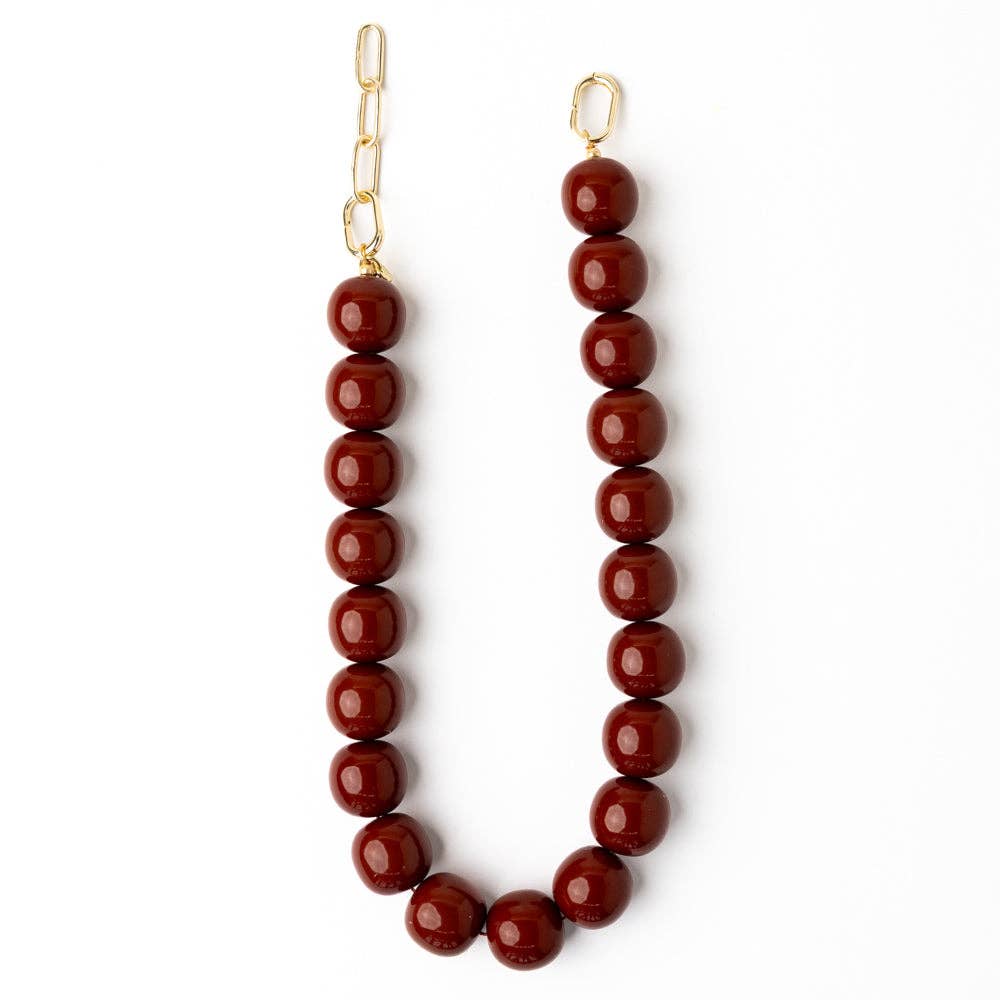 Iris Large Resin Bead Necklace