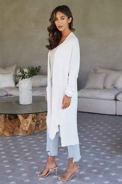 Modal Knit Cardigan with Pockets
