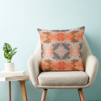 Abstract Modern Art Painted Throw Pillow