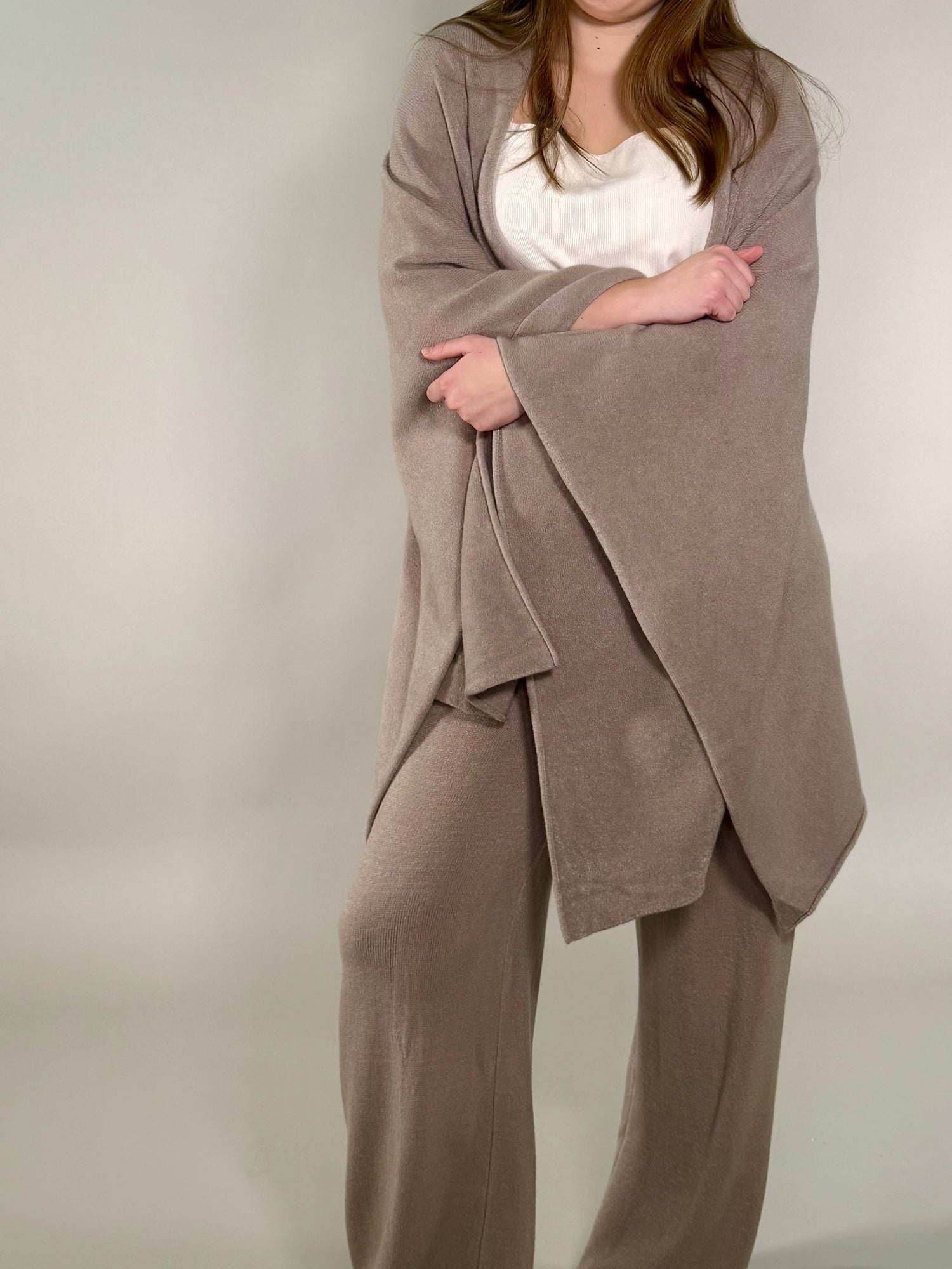 Knit Dolman Open Cardigan