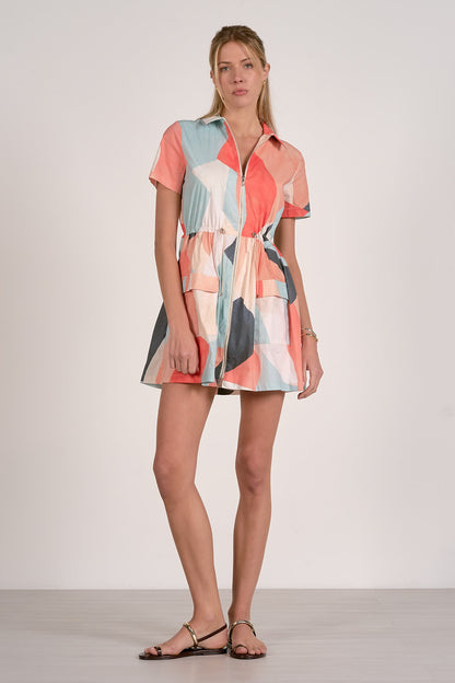 Multi Geometrical Mini Dress