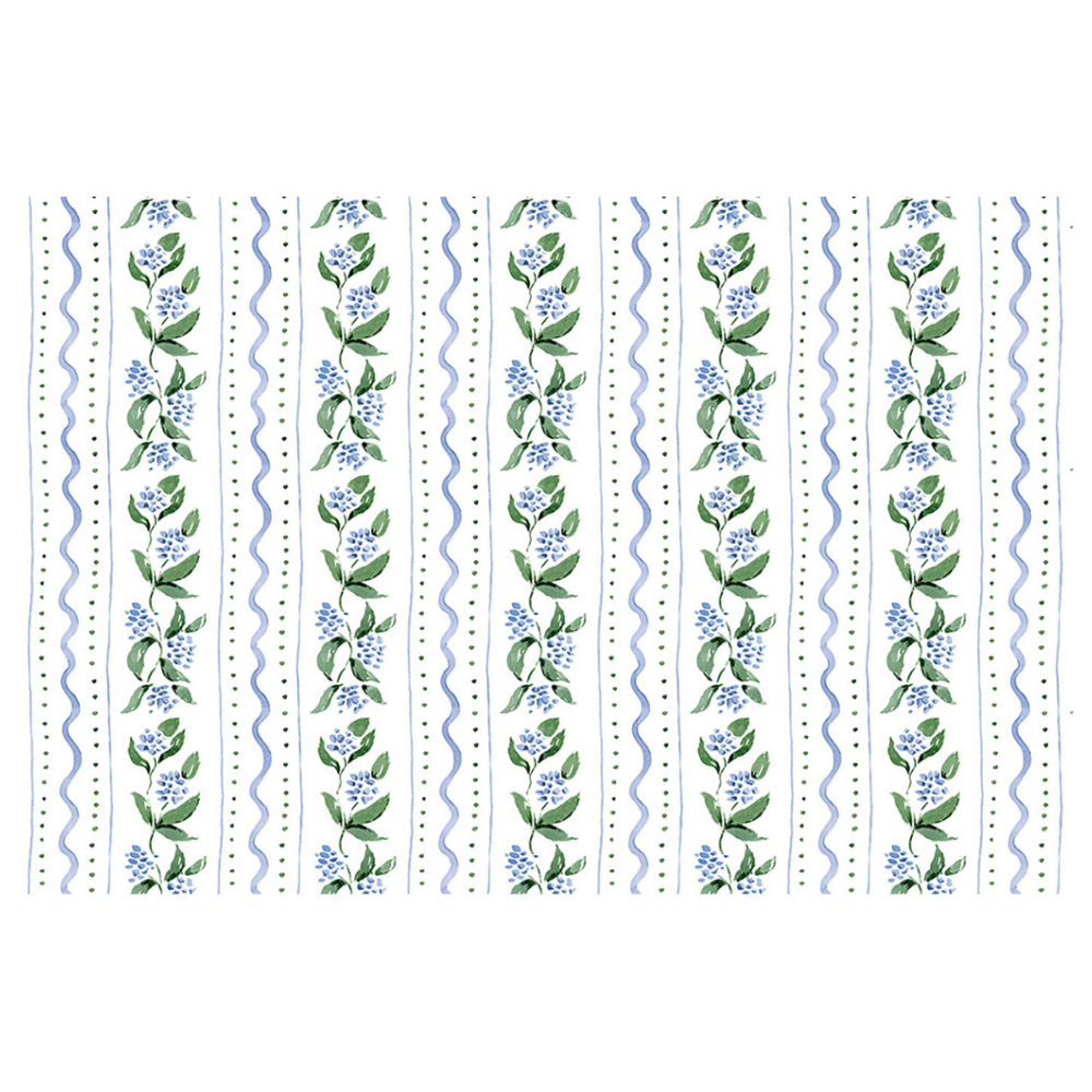 April x Camilla Moss Blue Paper Placemat Pad | Set of 24