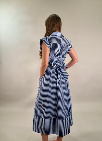 Seaside Stripe Midi Dress