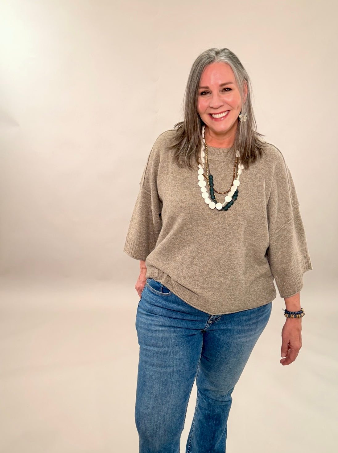 Crew Neck Oversized Sweater