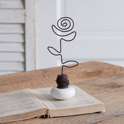 Rose Vintage Doorknob Photo Holder