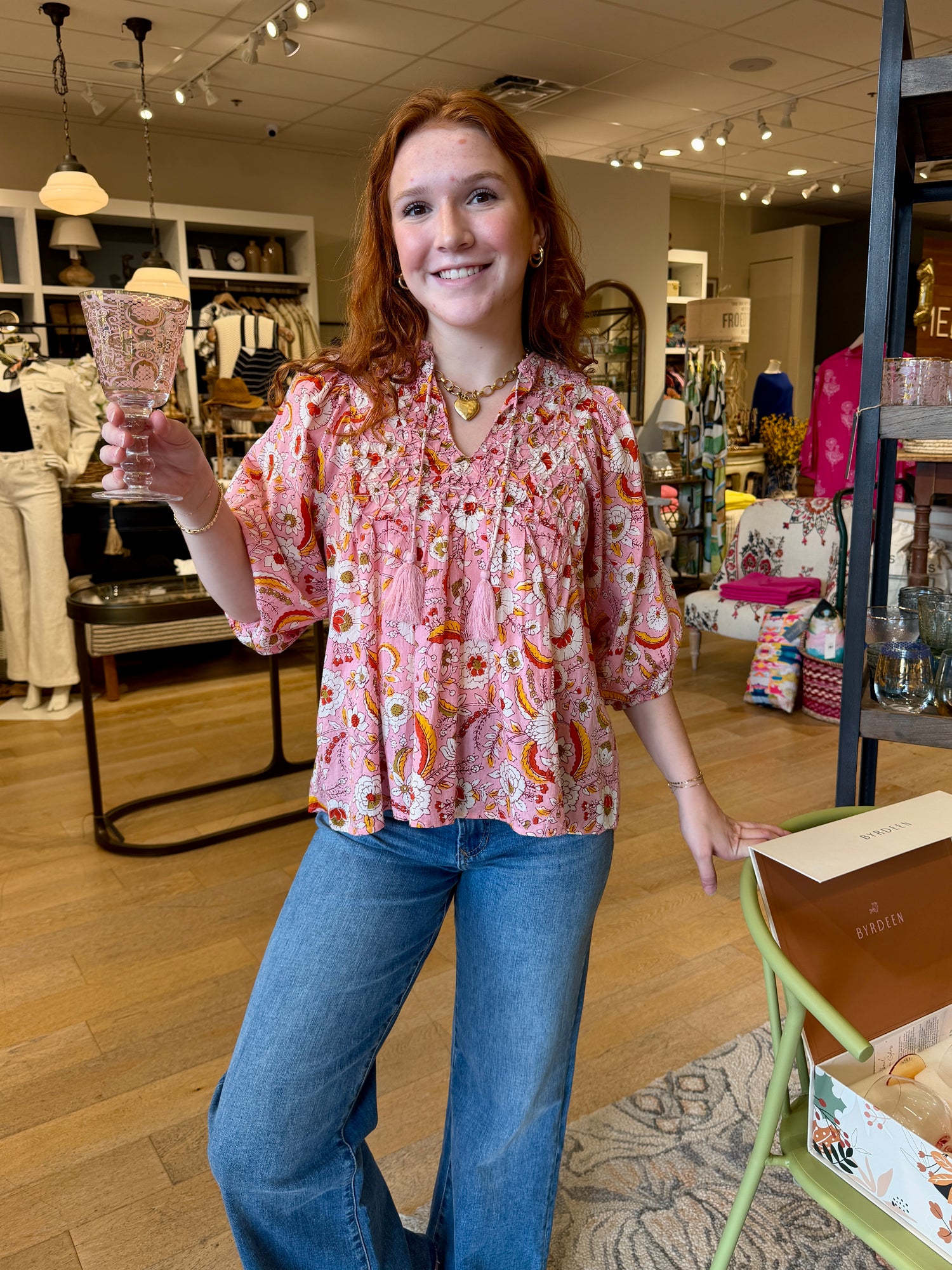 Artisan Smocked Cotton Top