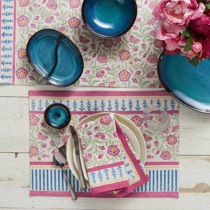 Ayla Block Print Napkins - Set of 4