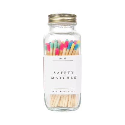 Safety Matches, Multicolor Rainbow Tip