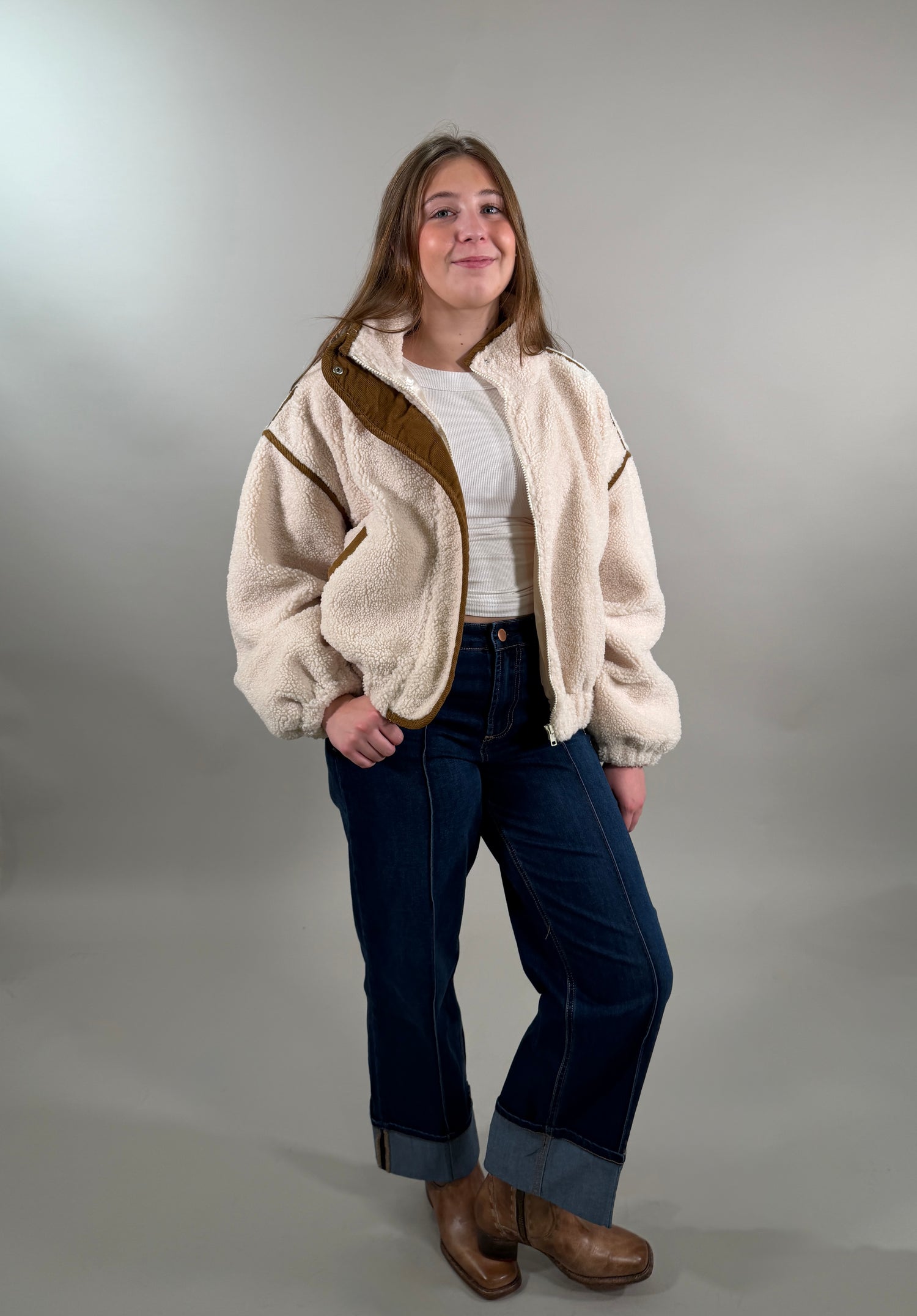 Cozy Sherpa Bomber Jacket