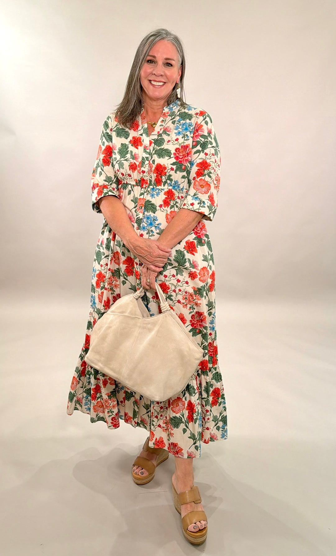 Botanical Bliss Tiered Maxi