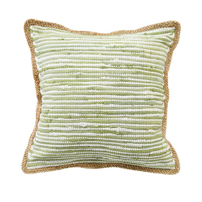Jute Bordered Throw Pillow