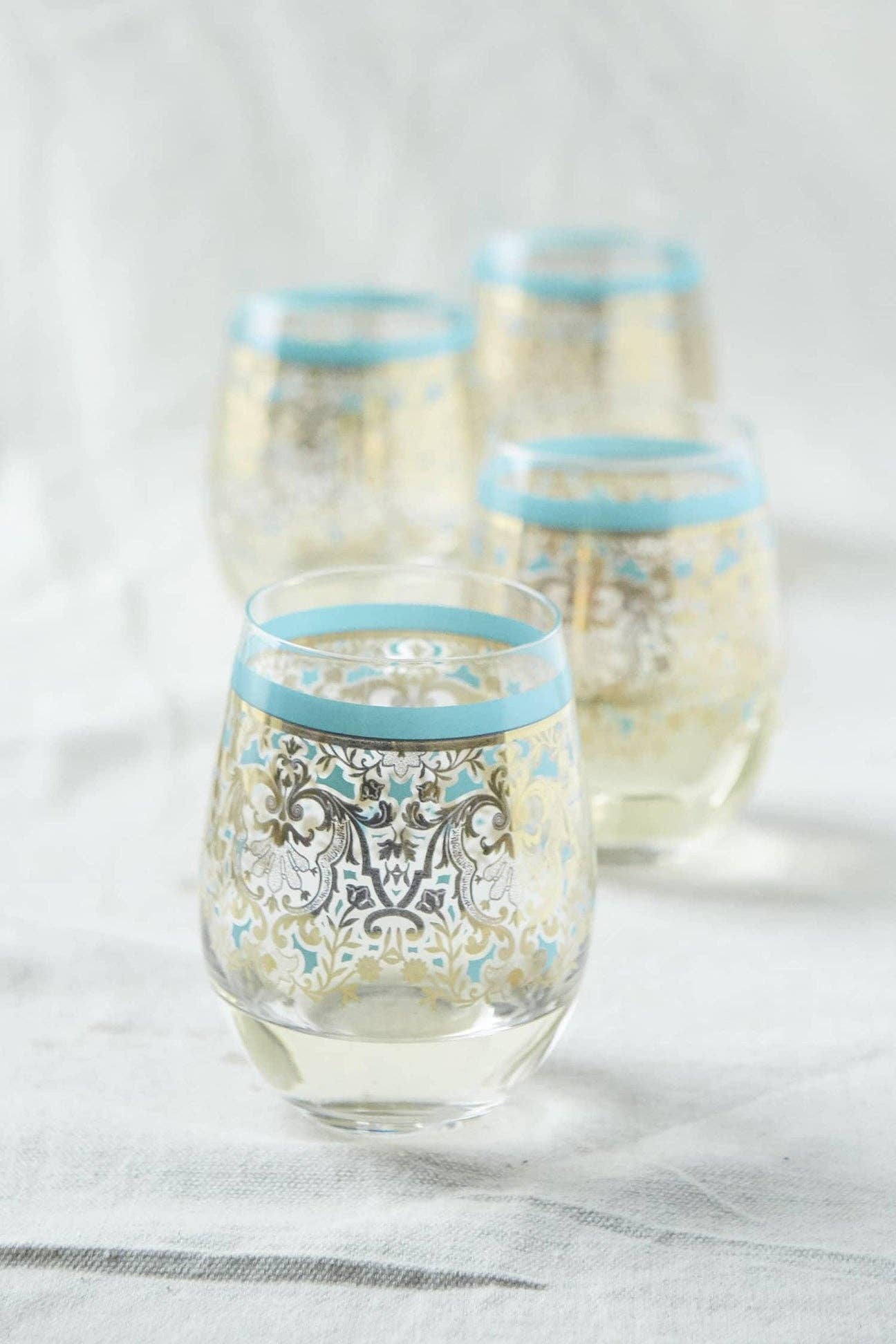 Luce Del Sole Stemless Wine Glass