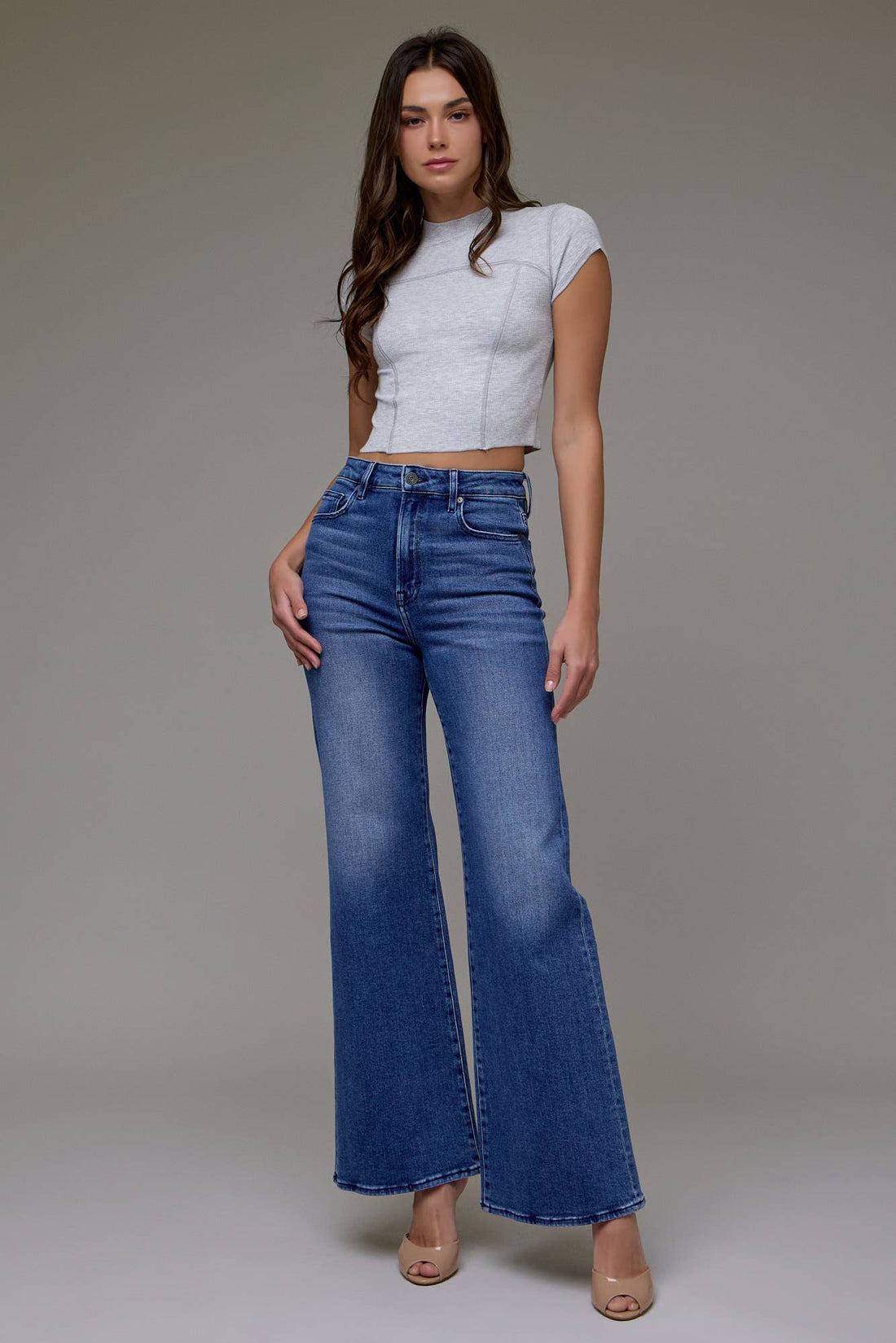 High Rise Stretch 33&quot; Inseam Comfort Flare
