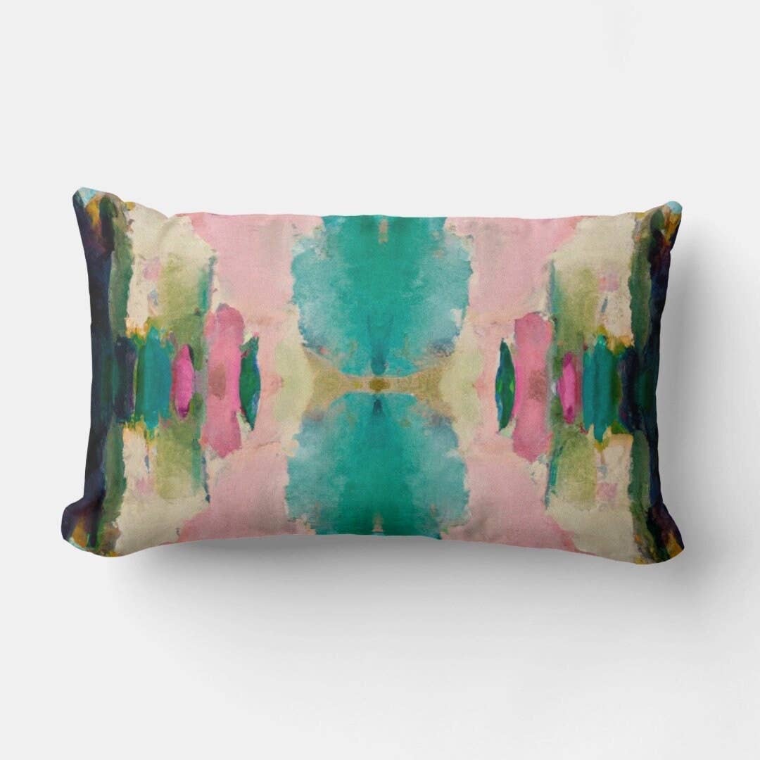 Lola Decorative Abstract Modern Art Throw Pillow