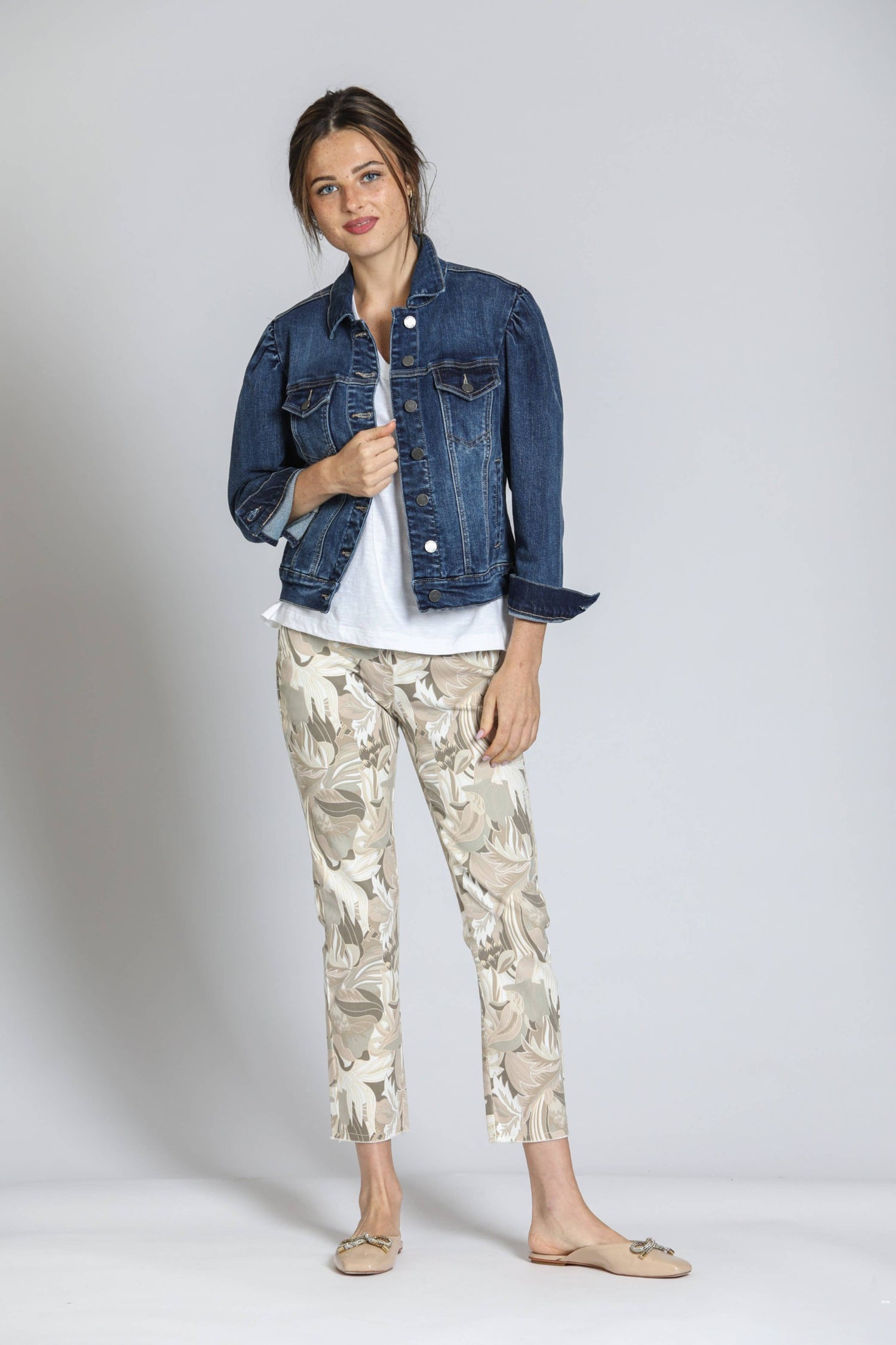 Puff Sleeve Jean Jacket