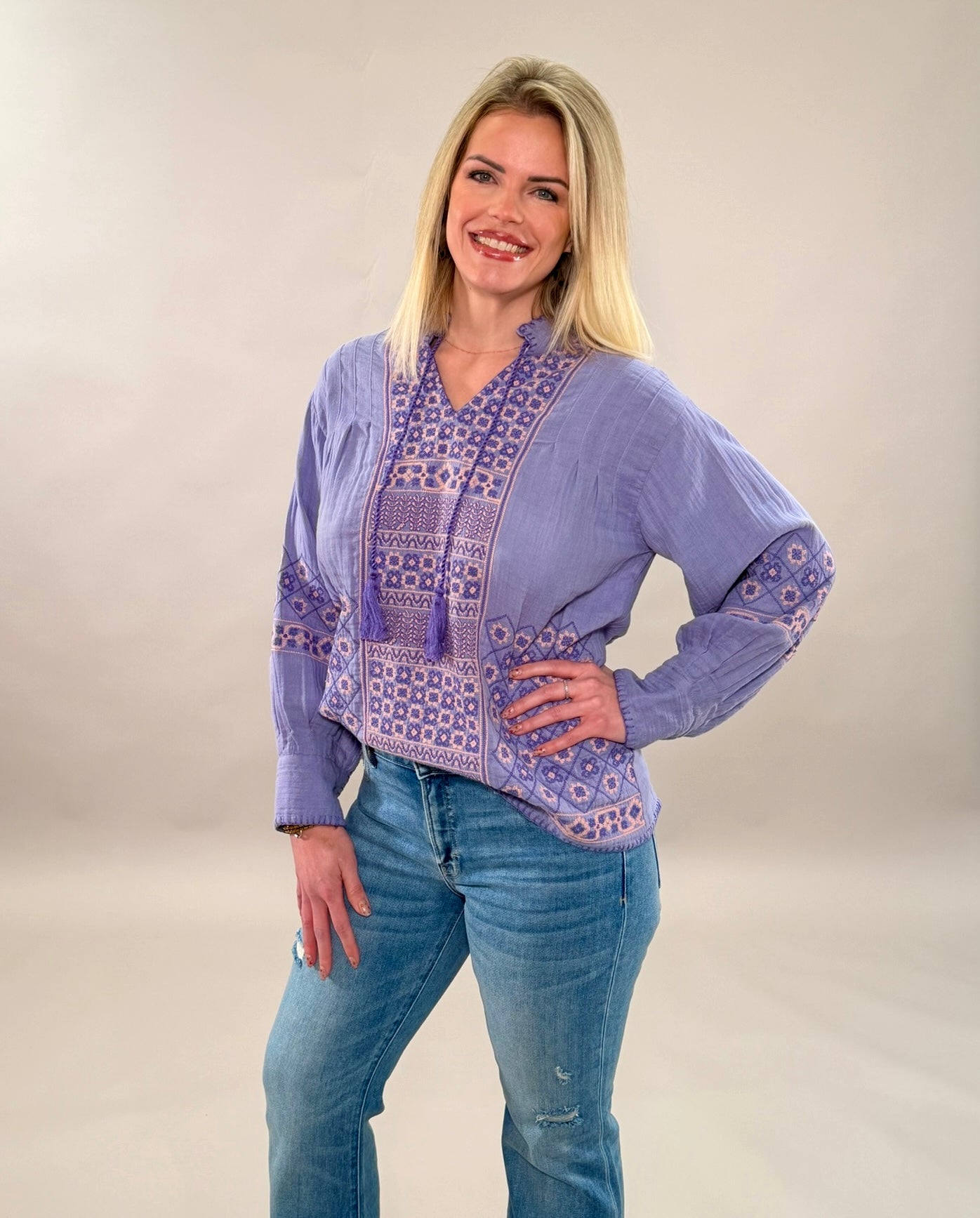 Artisan Periwinkle Blouse