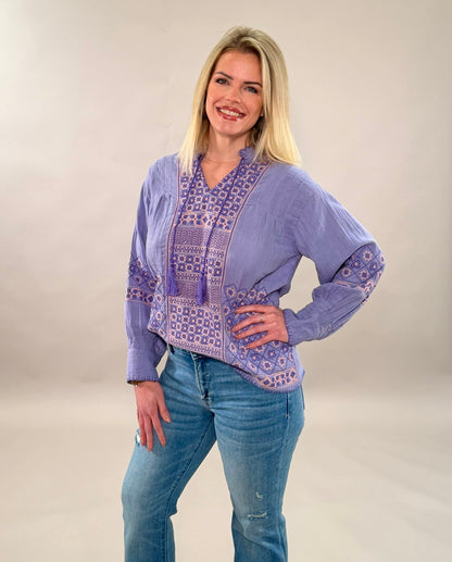 Artisan Periwinkle Blouse