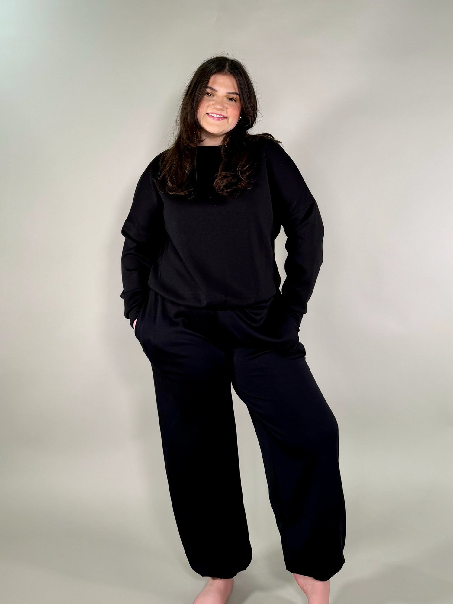 Soft Touch Solid Long Sleeve Sweatshirt