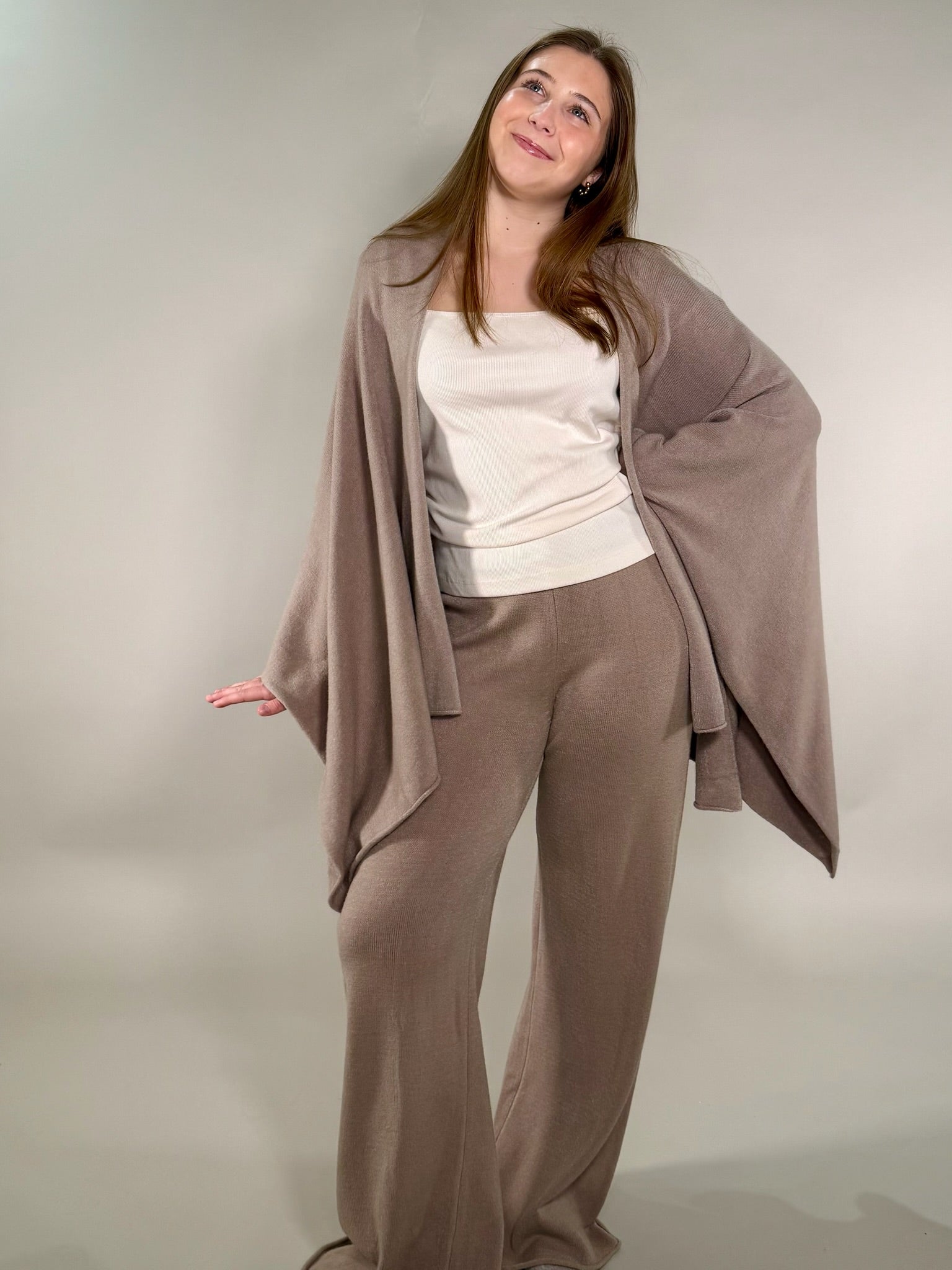 Knit Dolman Open Cardigan