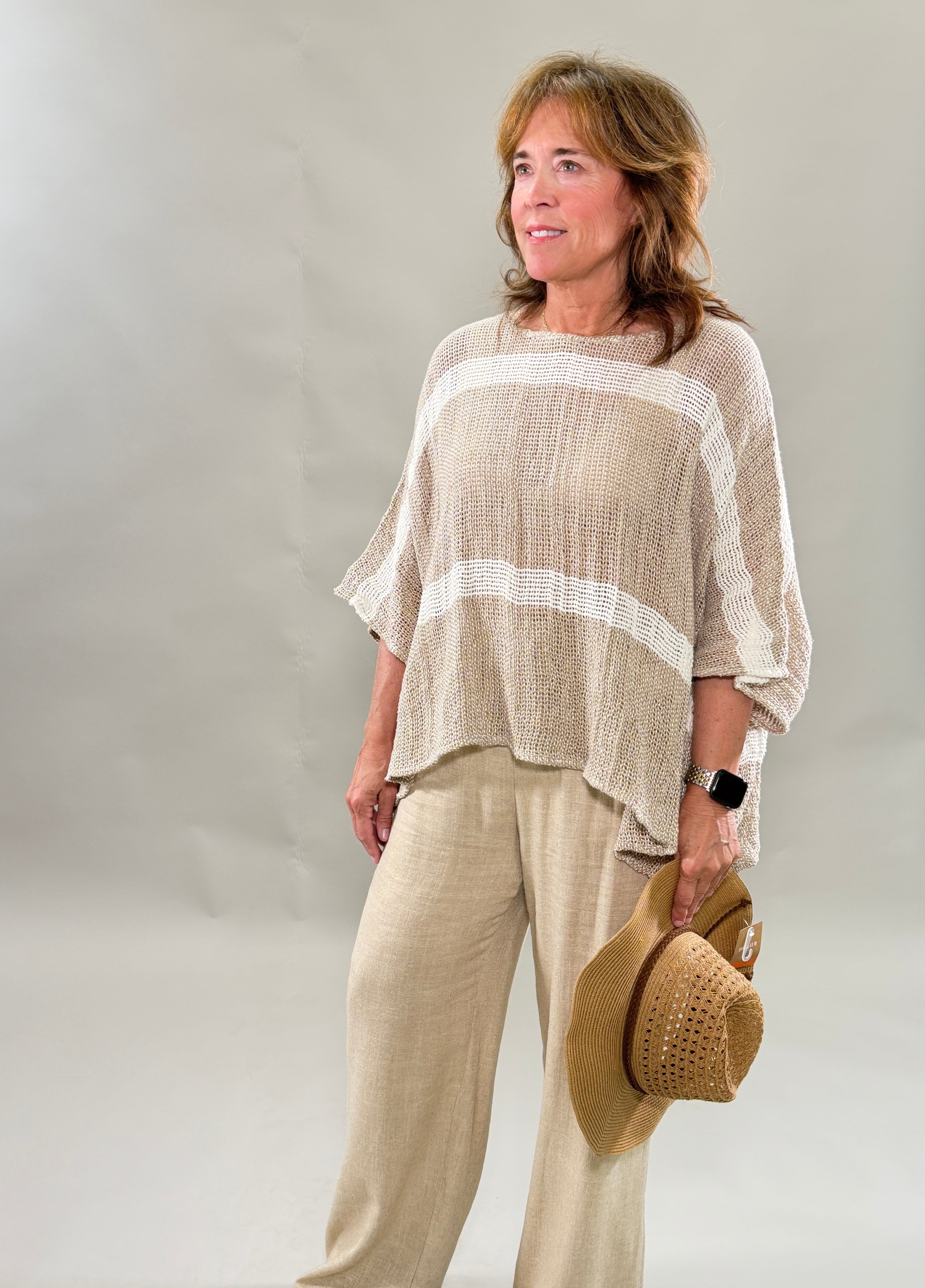 Sunny Days Linen-Blend Top